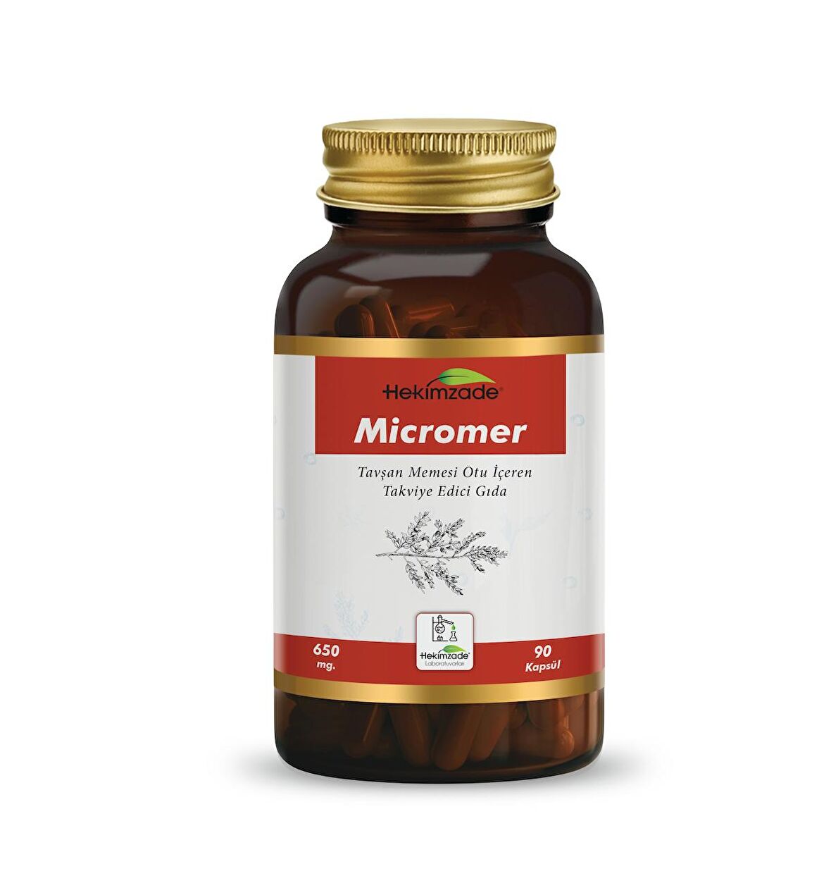 MİCROMER 90 KAPSÜL 650mg - TAVŞAN MEMESİ OTU İÇEREN TAKVİYE EDİCİ GIDA