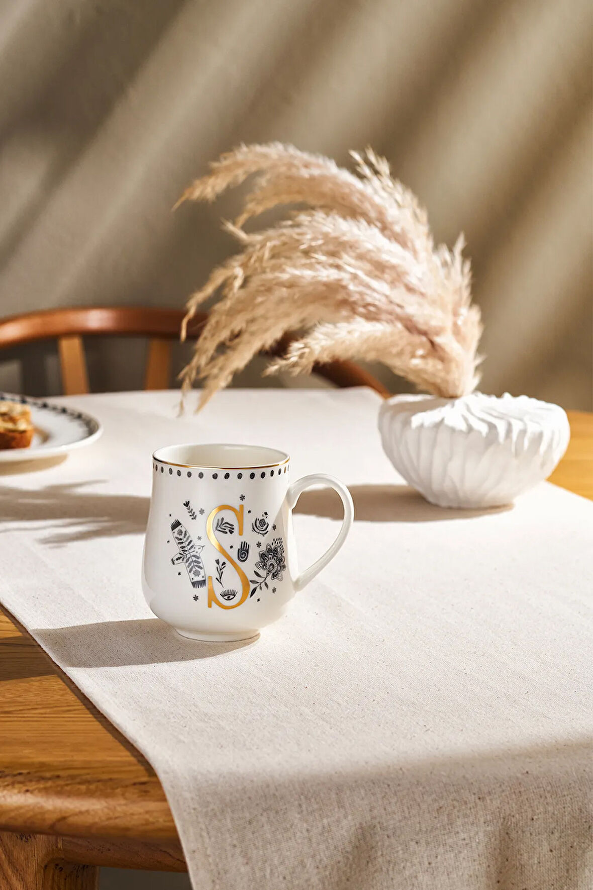 Emsan Artisan S Letter New Bone Kupa 220 ml