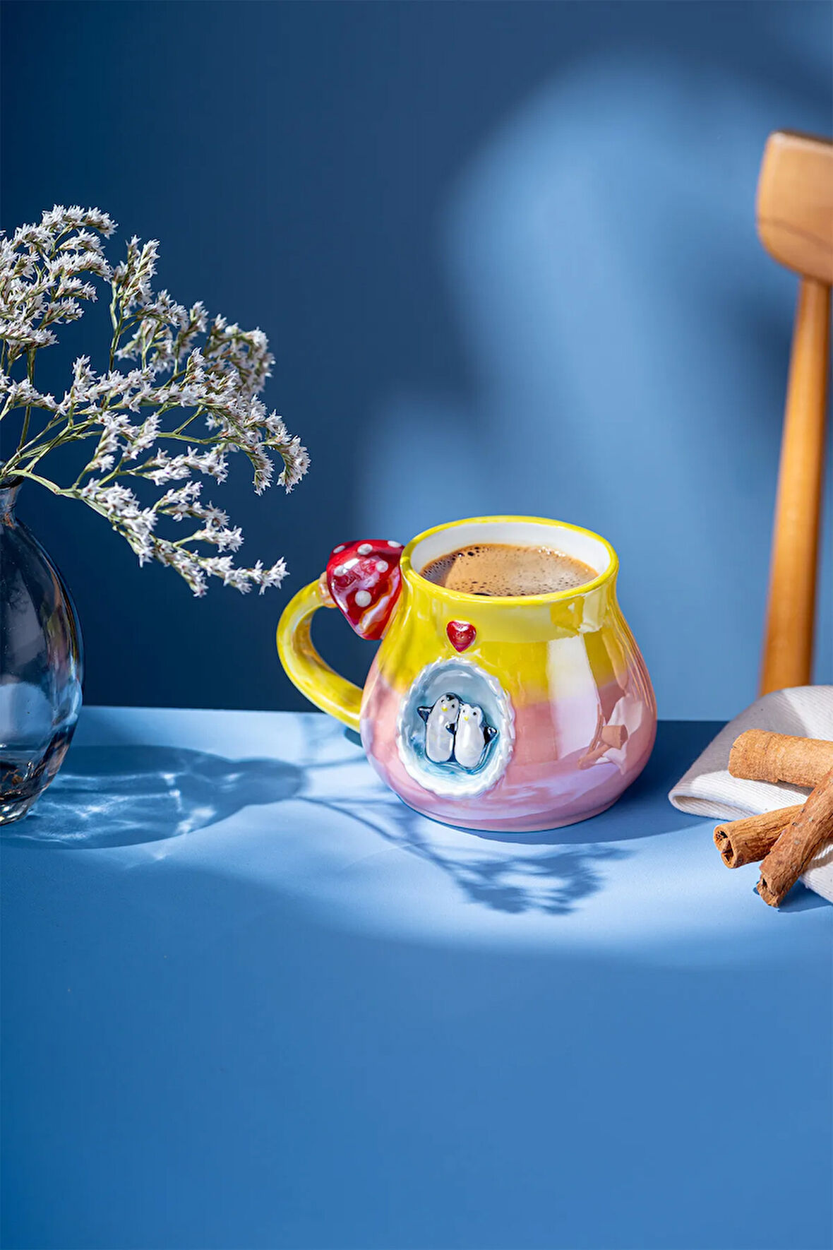 İstanbul Porselen Penguen Kupa 400 ML Pembe