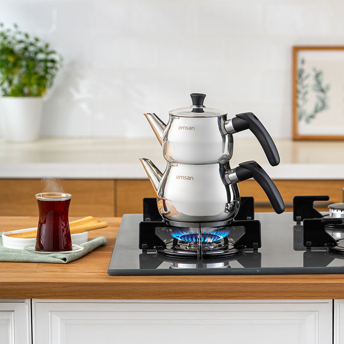 Emsan Ajda Mini Çaydanlık Takımı 0,75-1,5 lt 