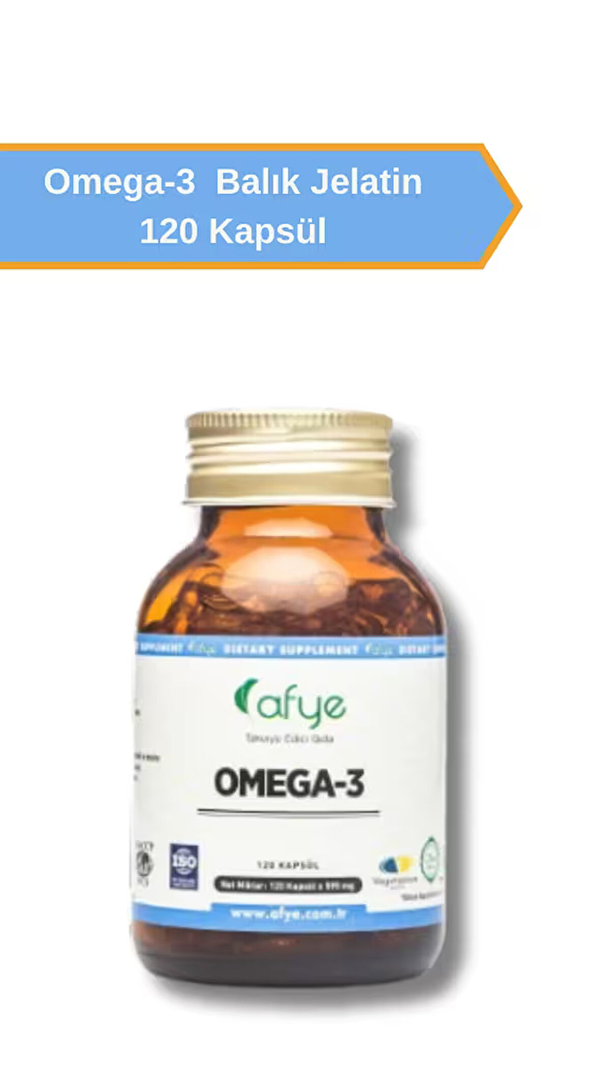 Afye Omega -3 (Balık jelatin 120 Kapsül)