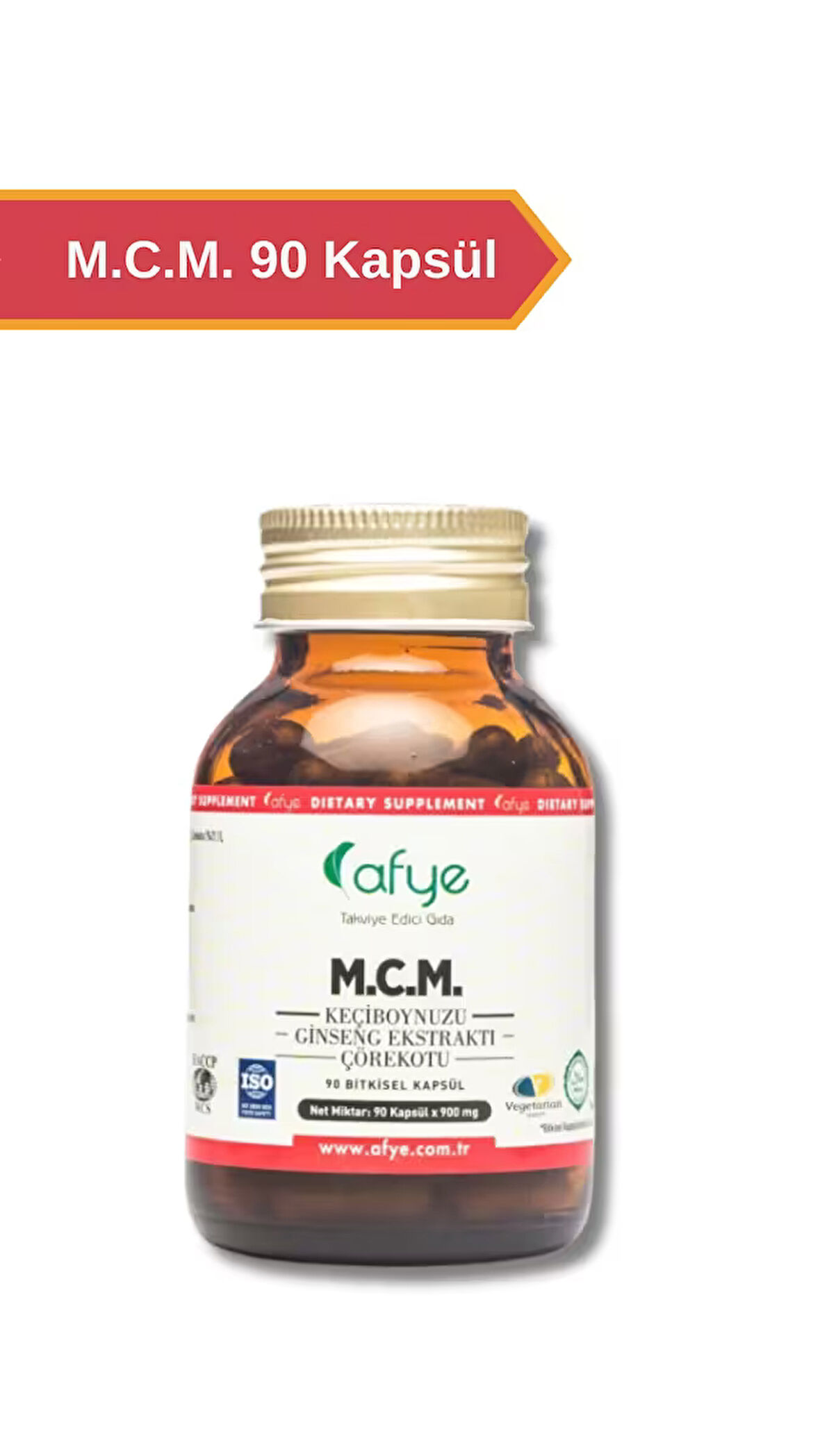 Afye M.C.M ( Ginseng Ekstraktı, Çörekotu, Keçiboynuzu) 90 Kapsül