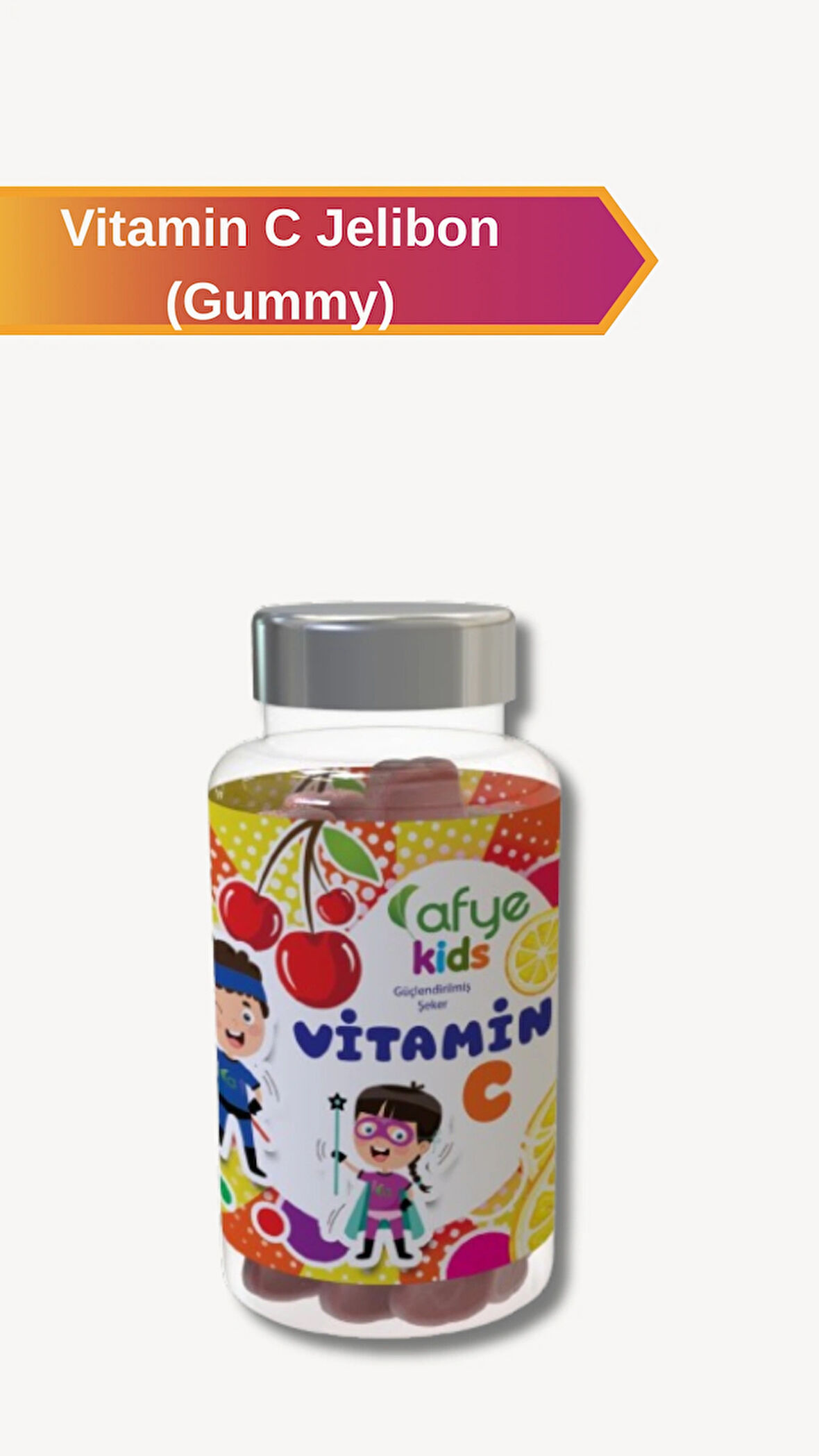 Afye Kids Güçlendirilmiş Şeker Acerola-Vitamin C 