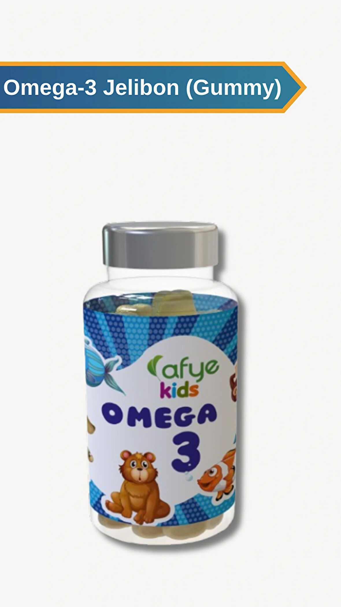 Afye Kids Güçlendirilmiş Şeker Omega.3  - 130 gr