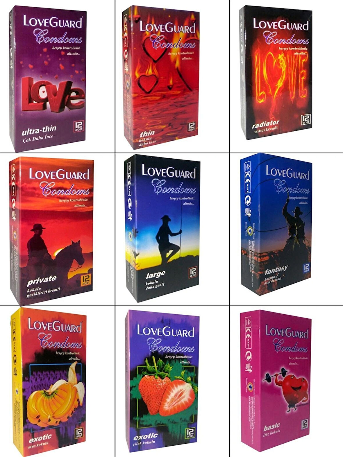 Loveguard Condoms 9'lu Set 108 Adet