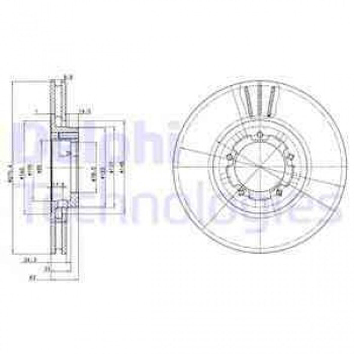 Ford On Fren Aynası Havalı Transıt Tourneo Transıt 2,0 / 2,4 / 2,5d / 2,5td 94>00 15 Jant - Delphi Bg2663