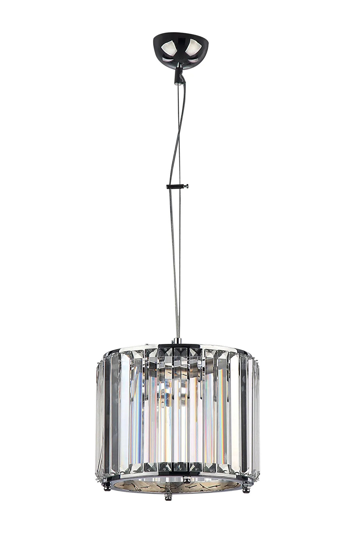 Luce Krom Renkli, Taşlı, Tekli Sarkıt Avize, Bs.7428-51-25