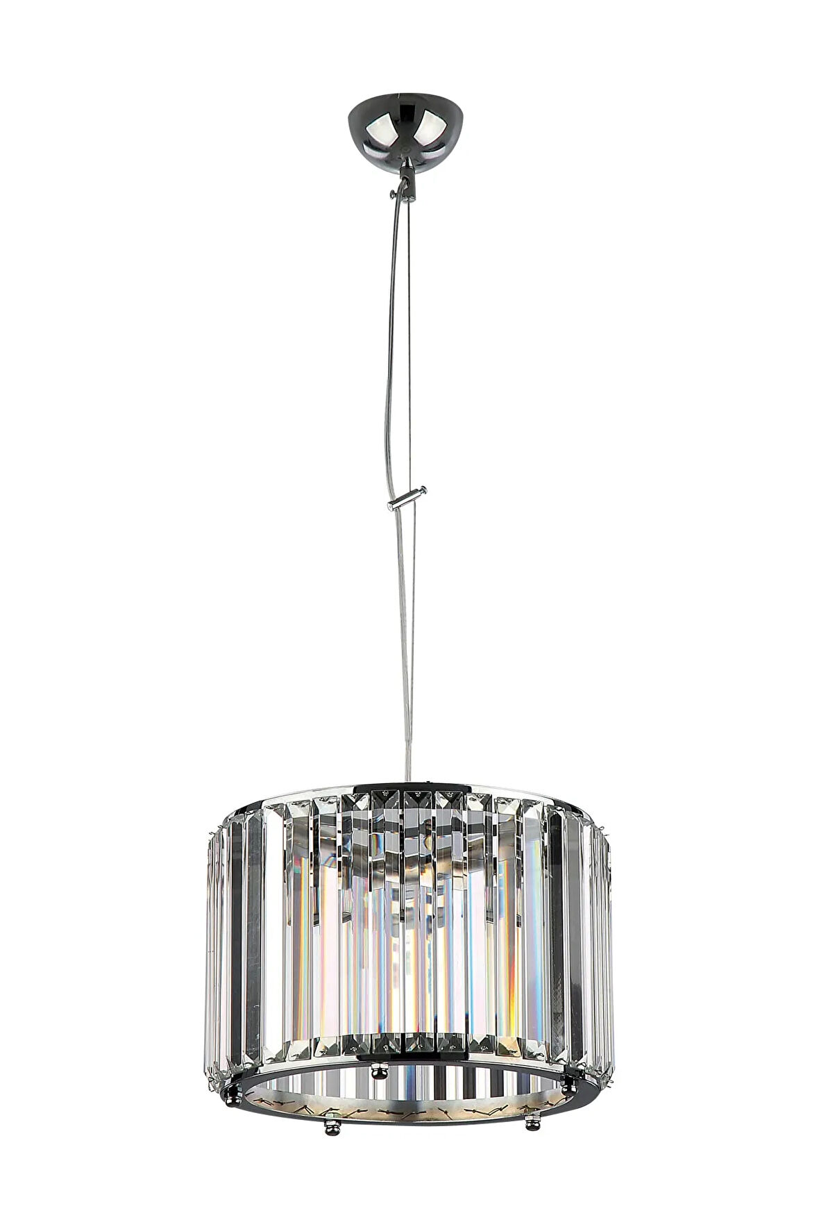 Luce Krom Renkli, Taşlı, Tekli Sarkıt Avize, Bs.7428-51-30