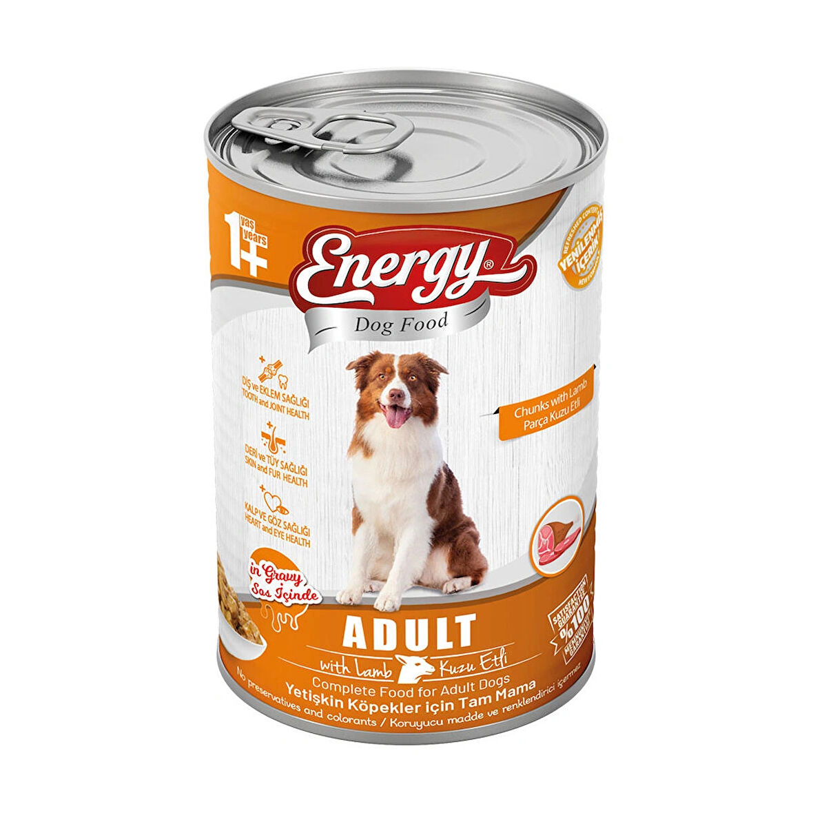 DOG FOOD ENERGY  Kuzu Etli Yetişkin Islak Köpek Maması 400 g