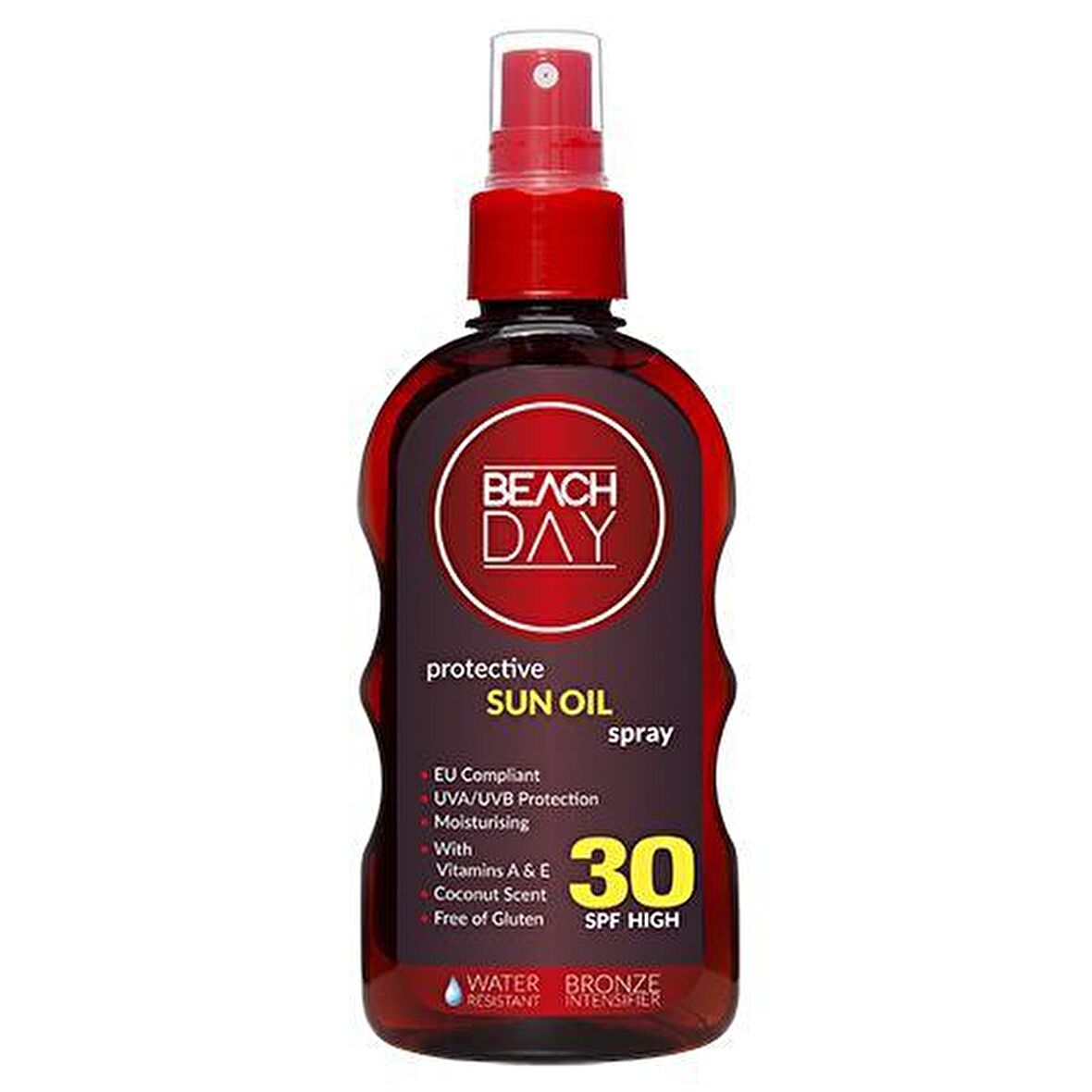 Beach Day Sun Oil 30 Faktör Hindistan Cevizi Yağı Suya Dayanıklı Bronzlaştırıcı Yağ 150 ml