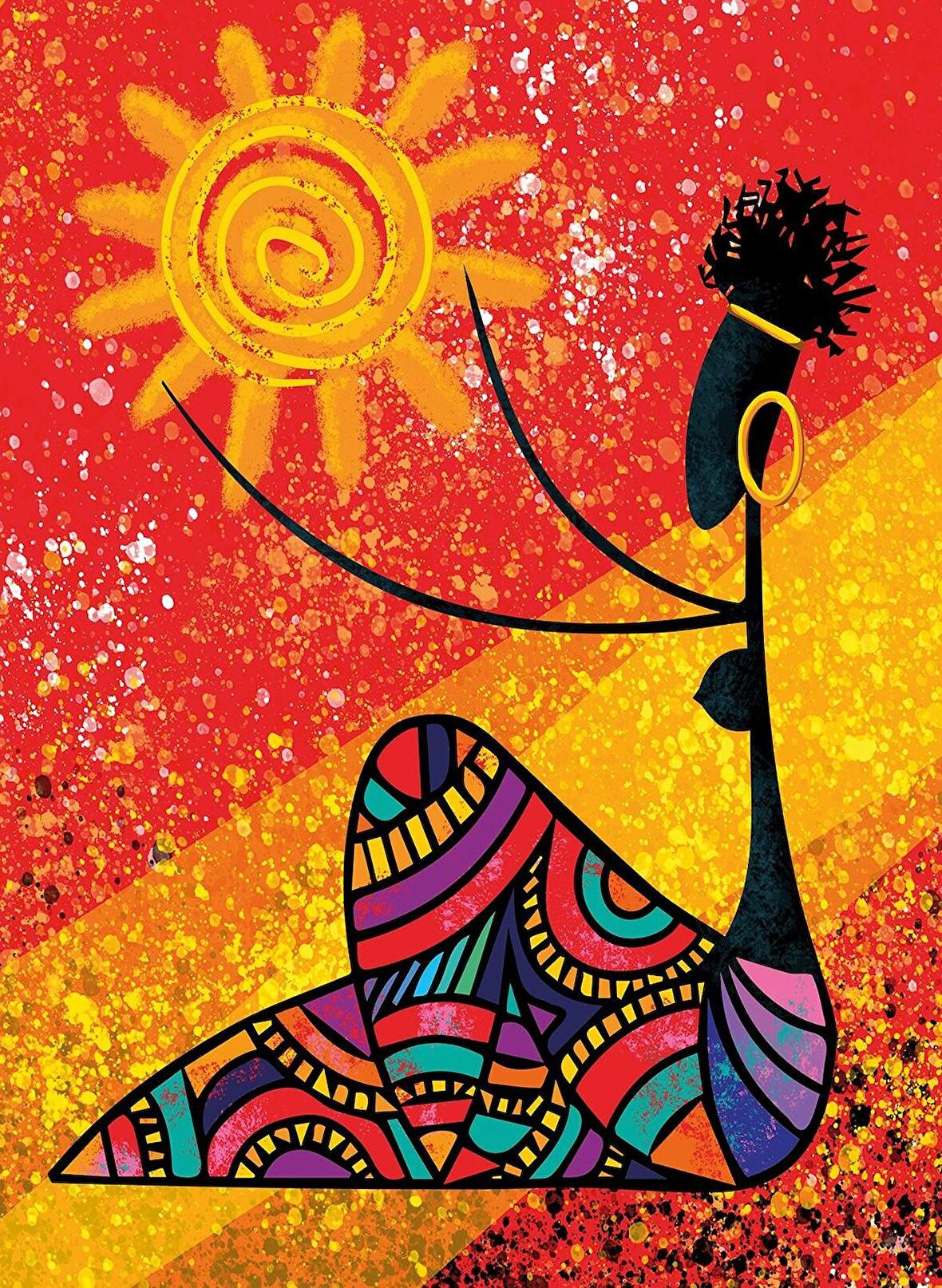 Nova Puzzle Güneş ve Afrikalı Kadın 41059 12+ Yaş Küçük Boy Puzzle 1000 Parça