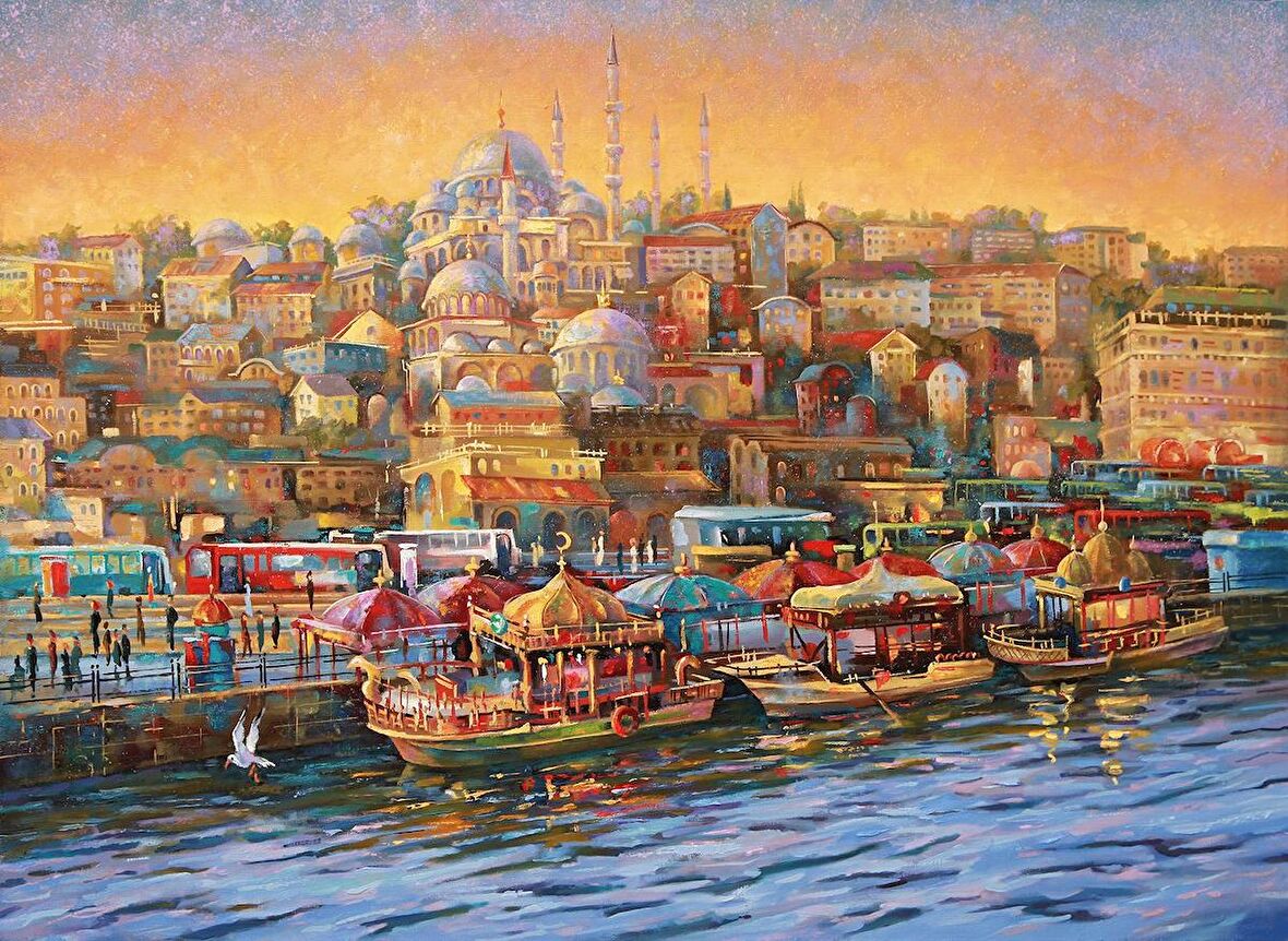 Nova 1000 Parça İstanbul Eminönü Balıkçıları Puzzle - Nikolay Sivenkov