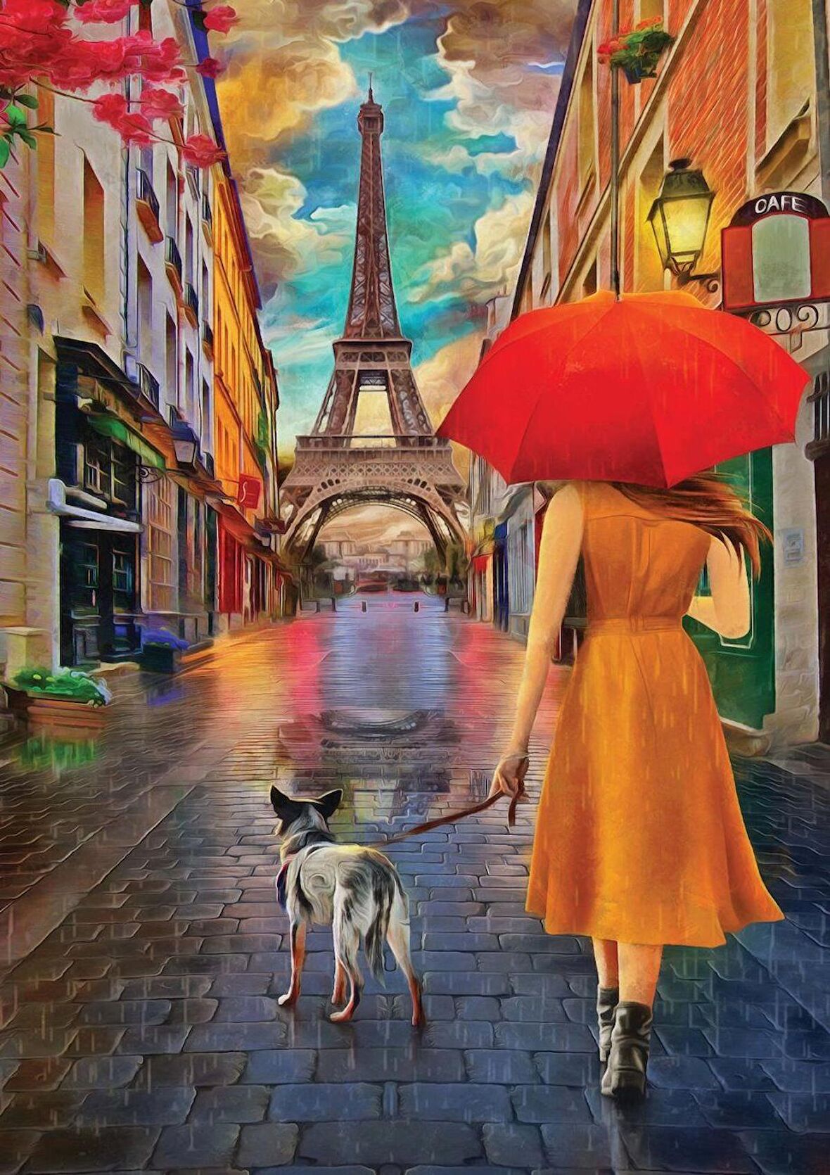 Nova Puzzle Paris Sokaklarında Gezinti 12+ Yaş Küçük Boy Puzzle 1000 Parça