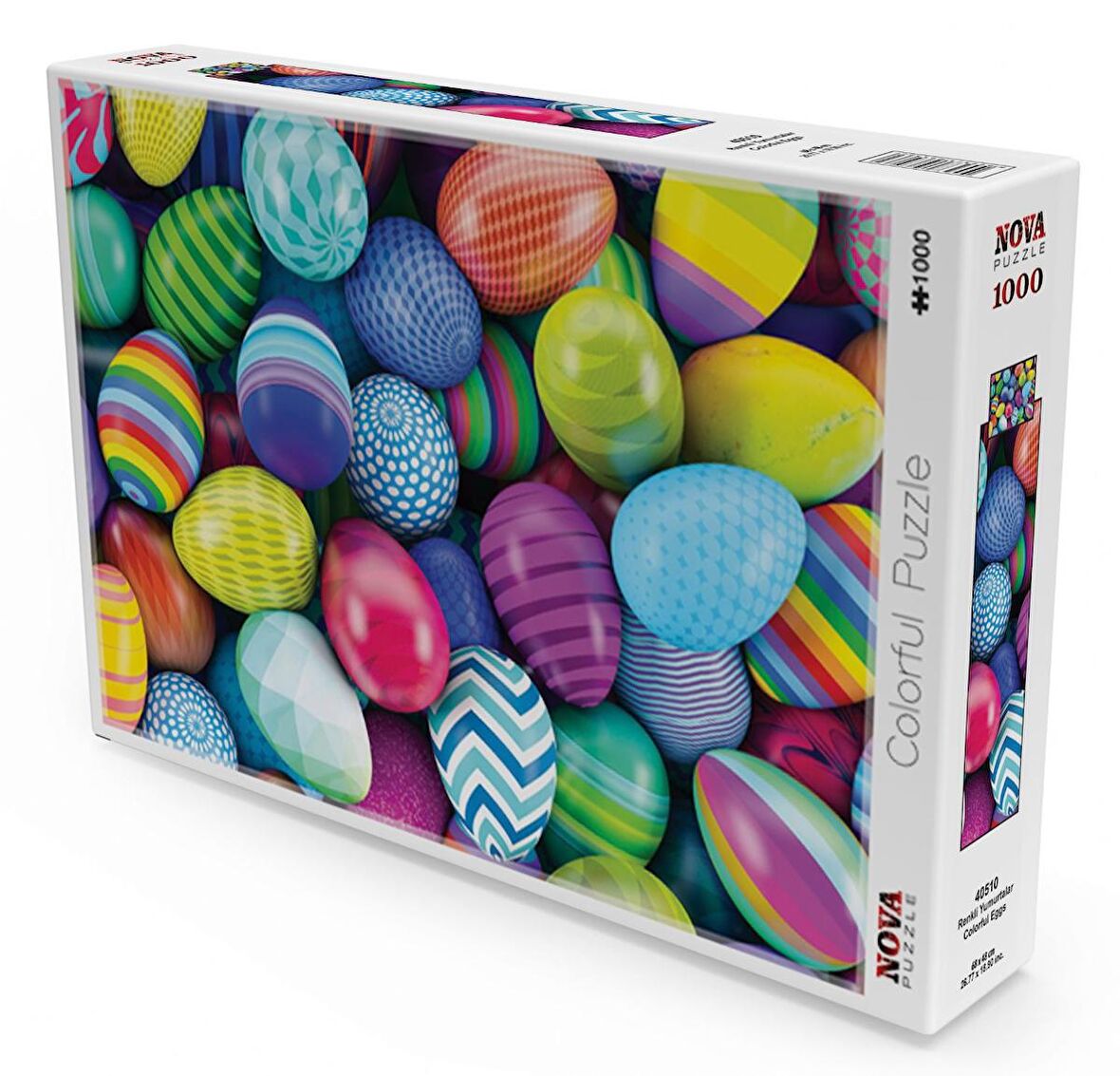 Nova Puzzle Renkli Yumurtalar 12+ Yaş Küçük Boy Puzzle 1000 Parça