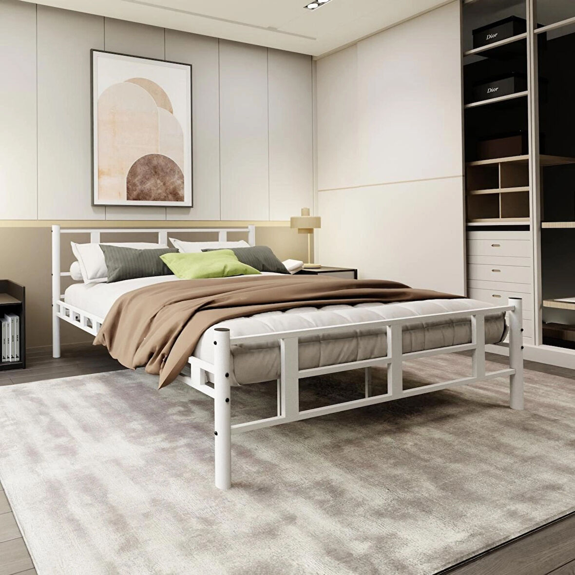 Lotus Metal Karyola A Kalite, Ses Çıkarmaz ,Ölçülü Model Karyola