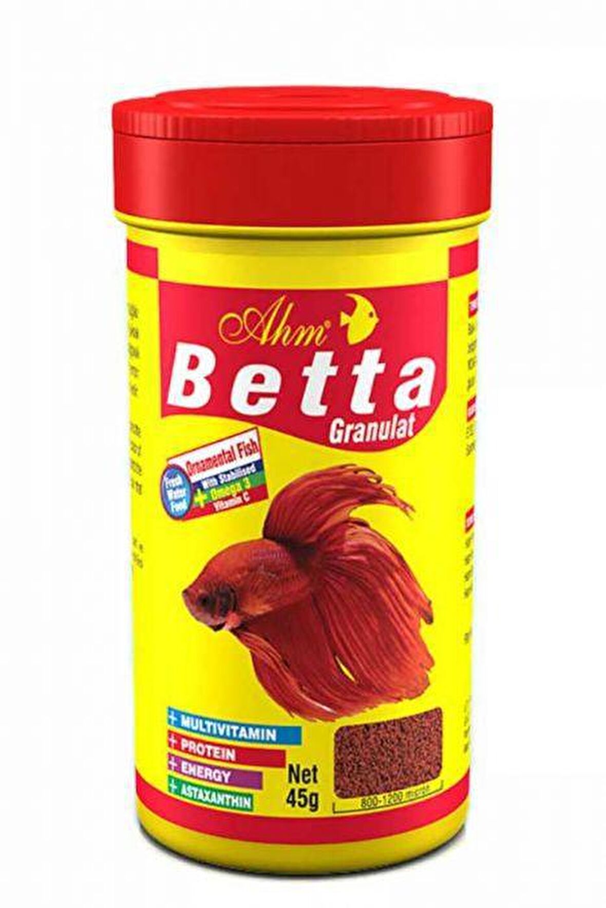 Ahm Betta Granul Food Balık Yemi 100 ml