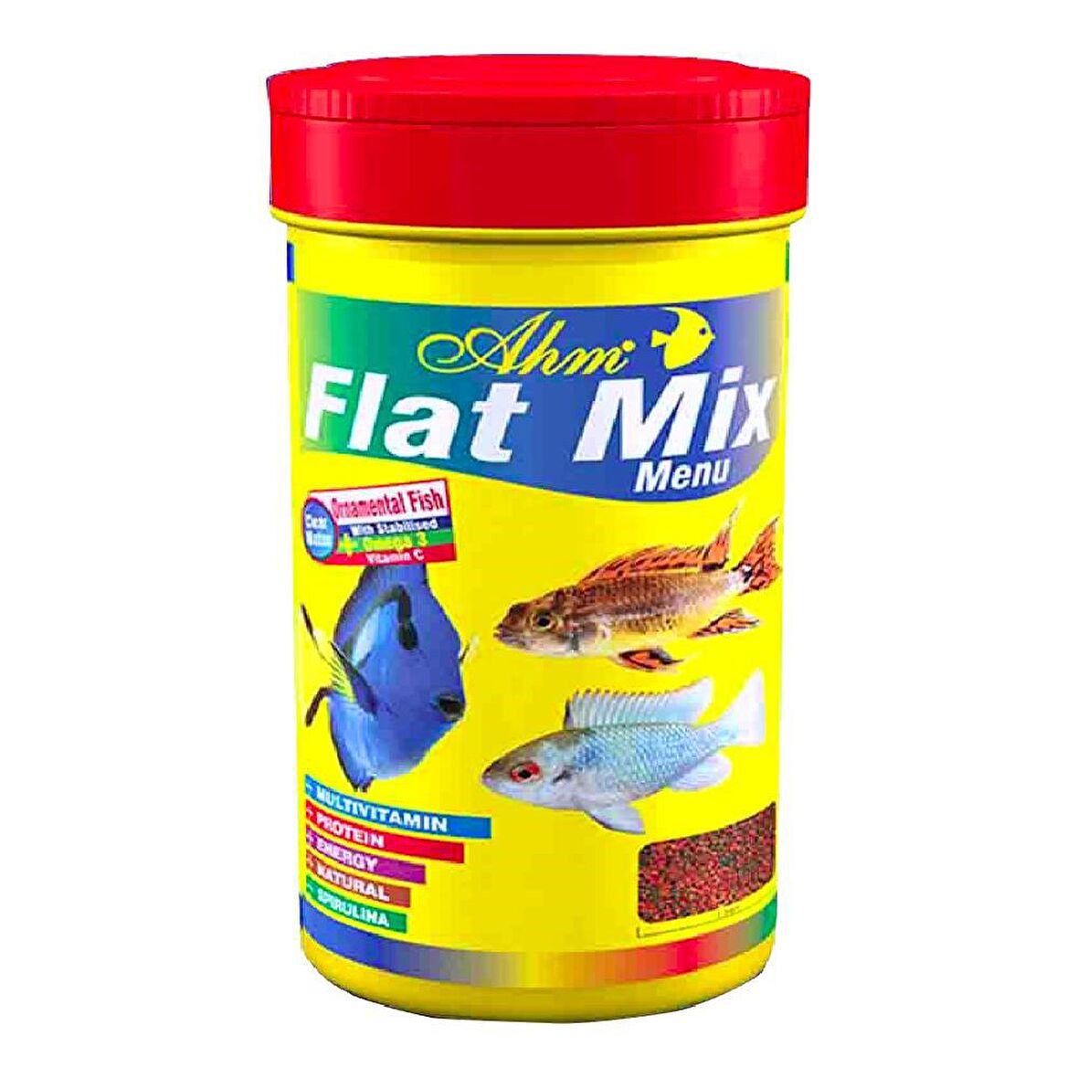 Ahm Flat Mix Menu Balık Yemi 100 ml