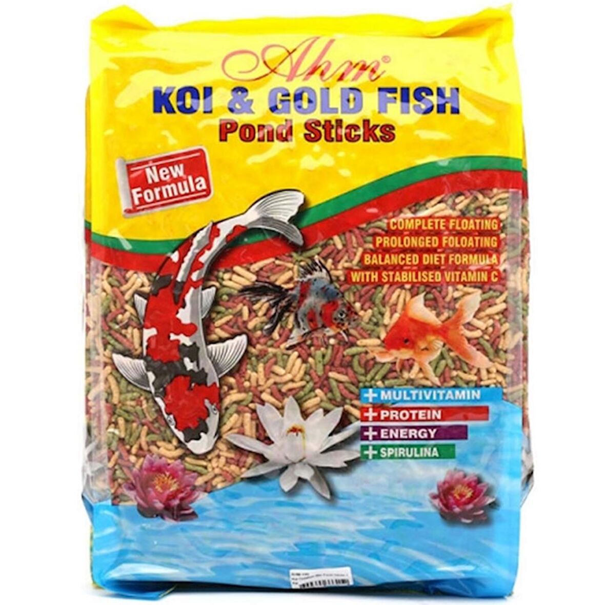 Ahm Koi Goldfish Mix Pond Sticks Balık Yemi 1 Kg