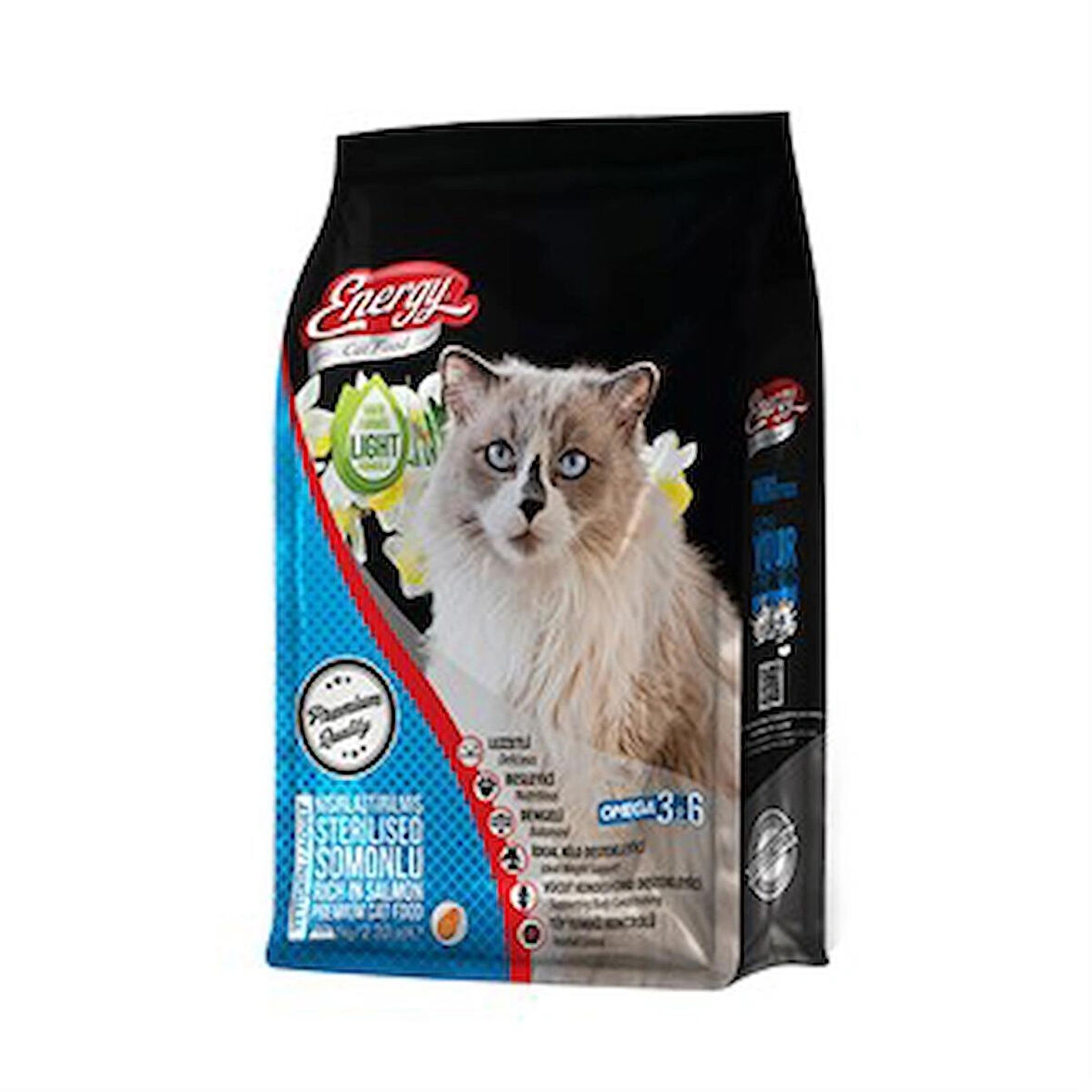 ENERGY KISIRLAŞTIRILMIŞ KEDİ MAMASI SOMONLU 1 KG
