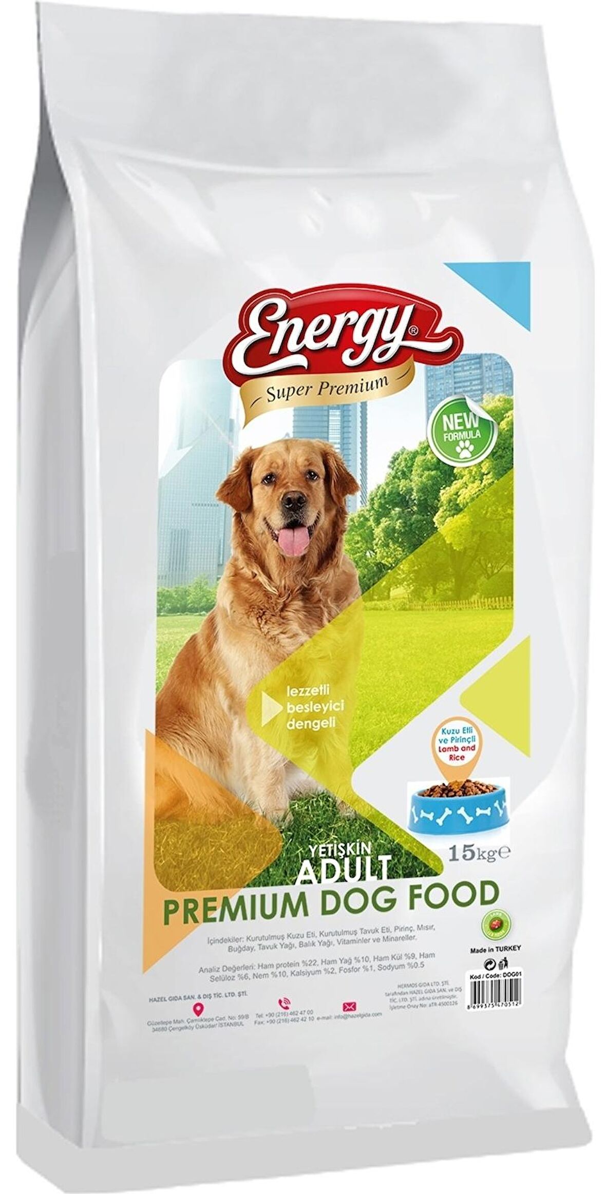 Energy Yetişkin Köpek Maması 15 kg