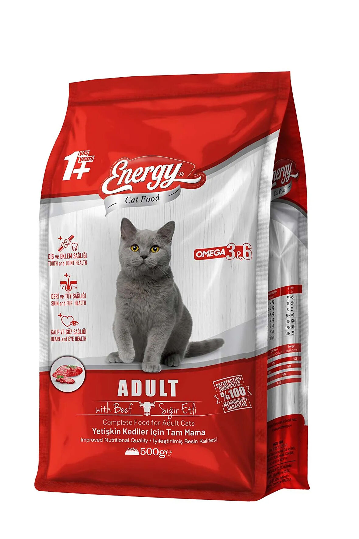 500 G Sığır Etli Yetişkin Kedi Maması