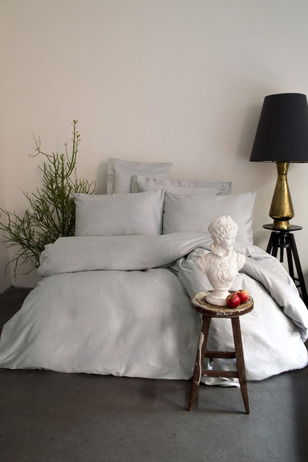 İssimo Home 210 TC Düz Pamuk Saten Tek Kişilik Nevresim Takımı