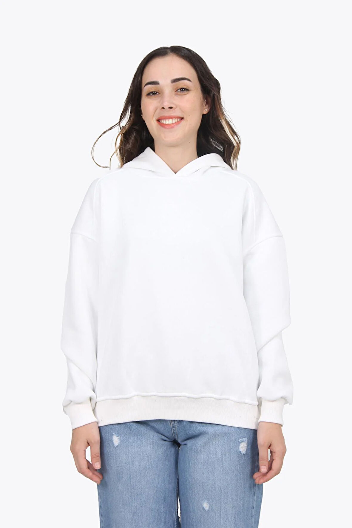 25122 Kapşonlu 3 İplik Sweat