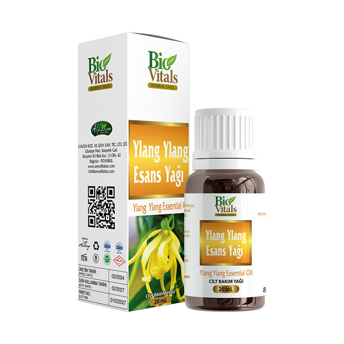 Bio Vitals Ylang Ylang  Esans Yağı 20 ml