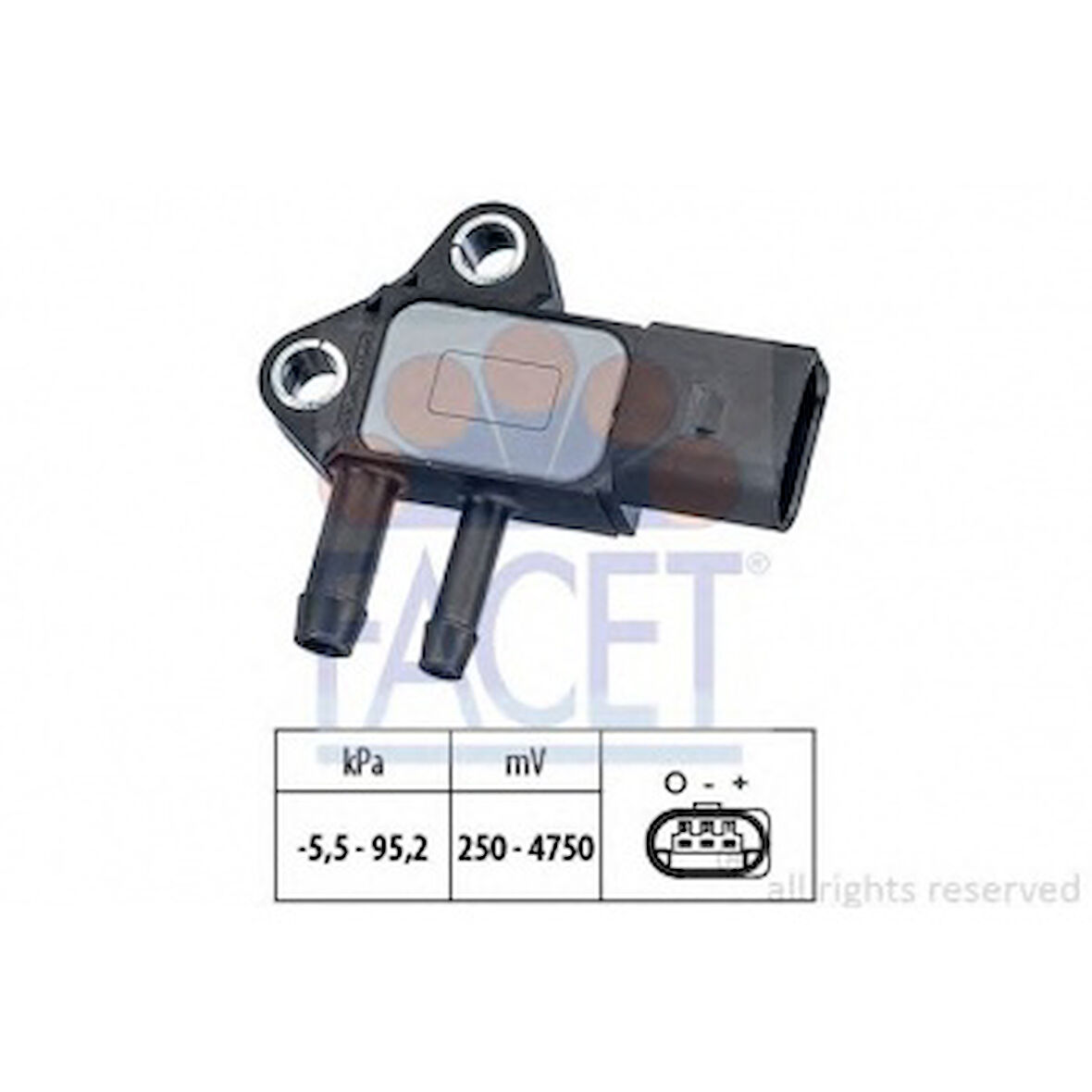 Vag Eksoz Basınc Sensoru Caddy III Golf V Golf VI Plus Jetta III Passat 1.9 2.0tdi Crafter T5 Polo Tigua - Facet 10.3297