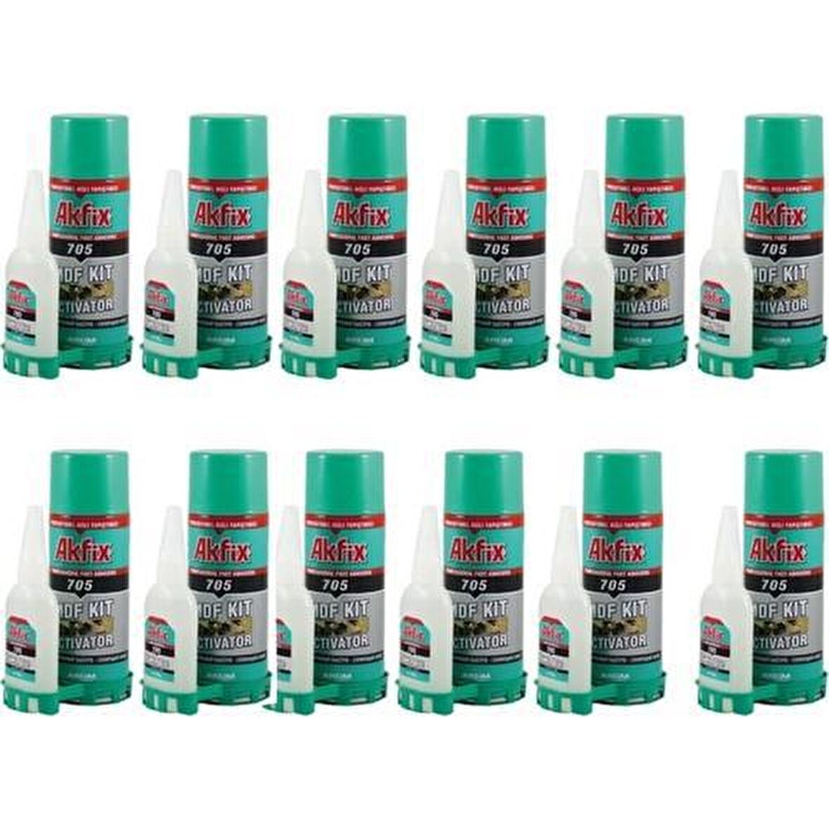 Akfix 705 Mdf Kit Hızlı Yapıştırıcı 200Ml + 50Gr - 12 Adet