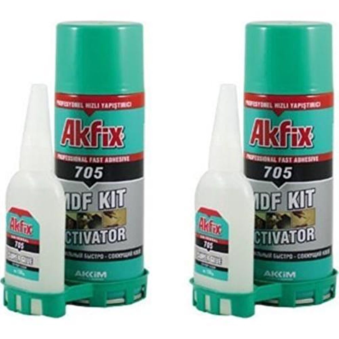 Akfix 705 Mdf Kit Hızlı Yapıştırıcı 200Ml + 50Gr - 2 Adet