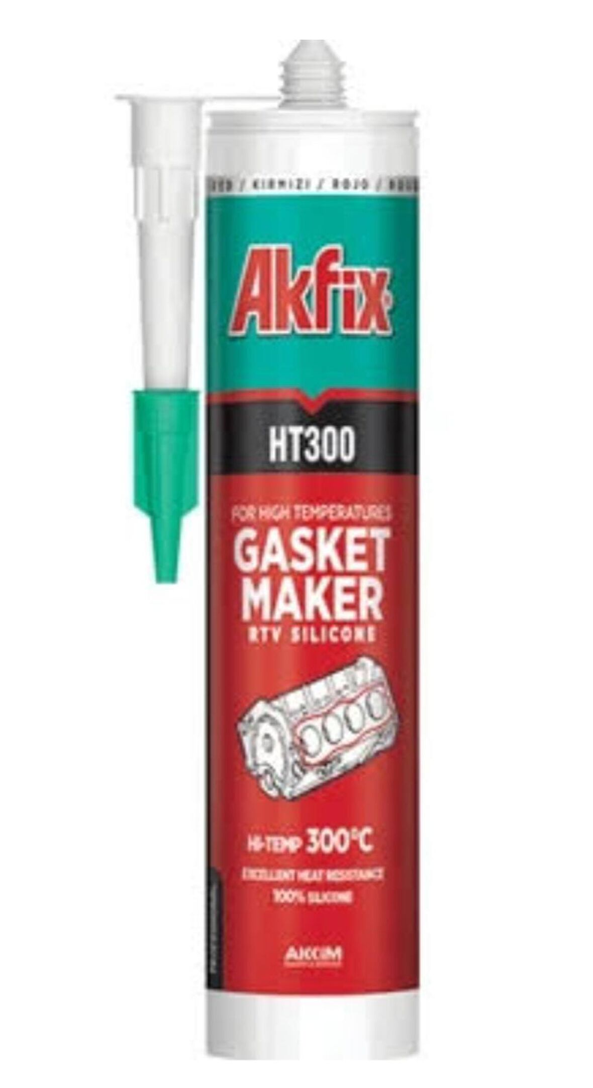 AKFİX HT300 YÜKSEK ISI SİLİKONU 280ML