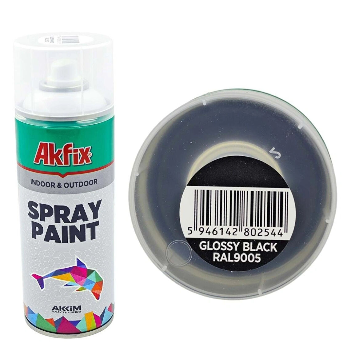 AKFİX PARLAK SİYAH SPREY BOYA 400 ML 1 ADET GÖNDERİLİR
