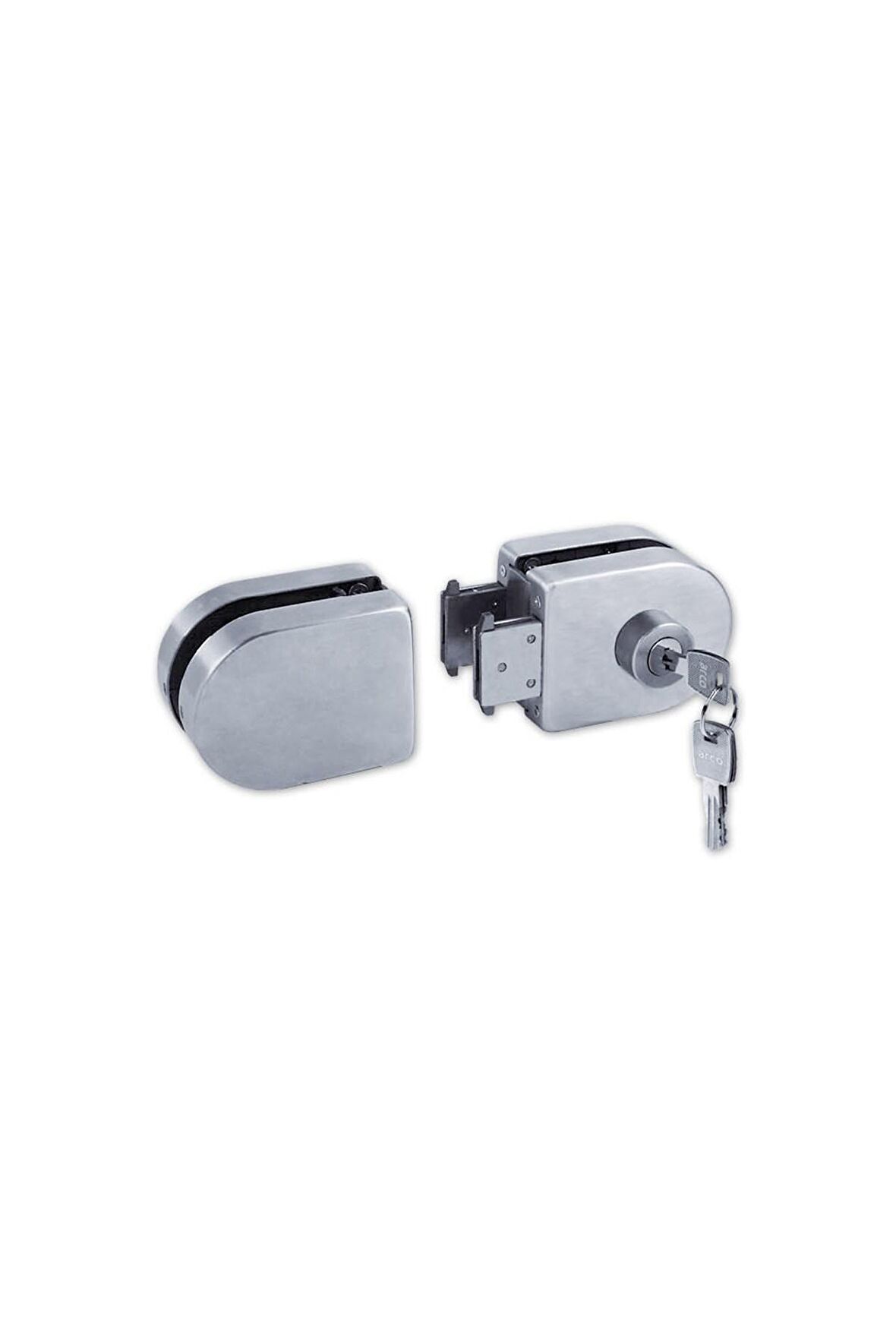 Kale Kd070/20-125 Çift Kanat Cam Kapı Kilidi (Cam Cama)