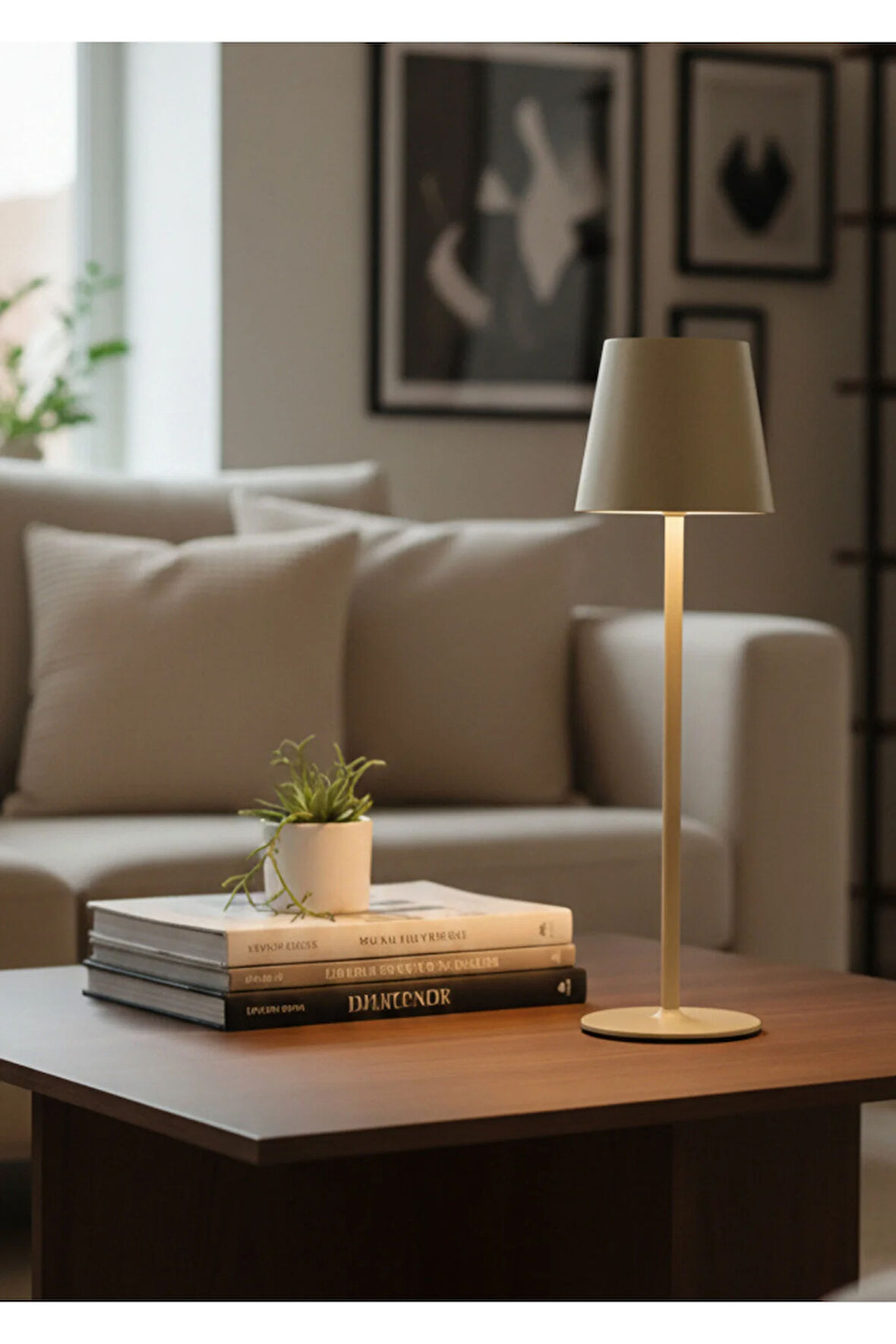 3 Fonksiyonlu Masa Lambası – KML114 (Dokunmatik Sensörlü) - SARI