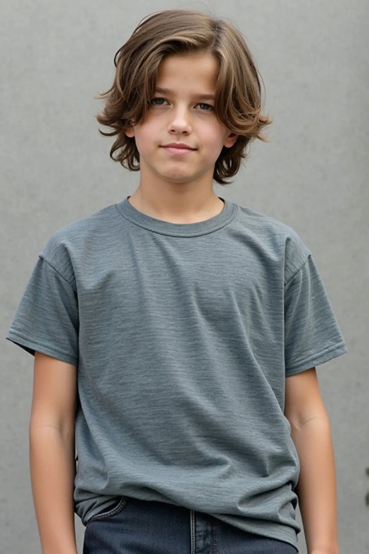 Boyama Gri Çocuk T-shirt Unisex | %100 Pamuk |