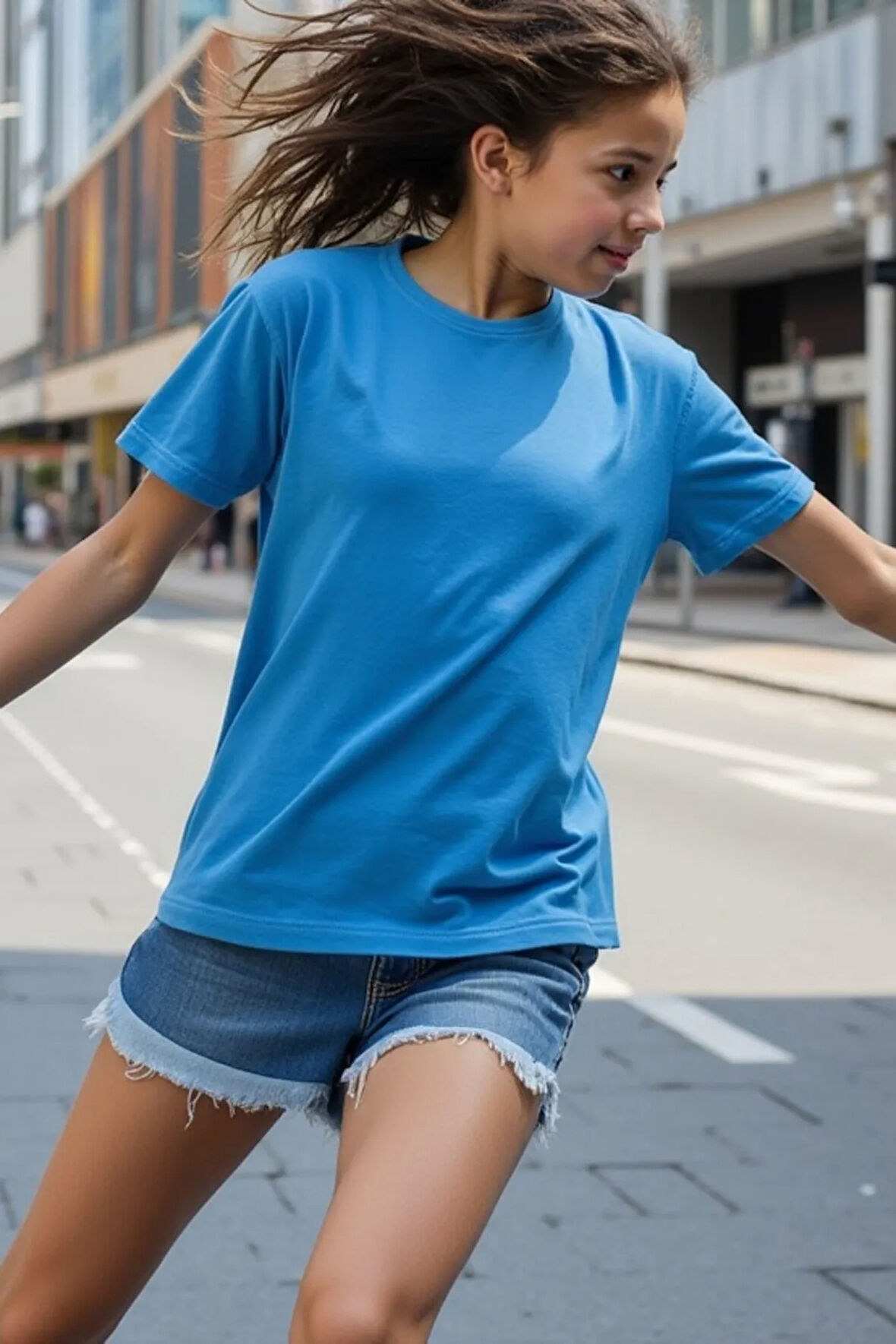 Turkuaz Çocuk T-shirt Unisex | %100 Pamuk |