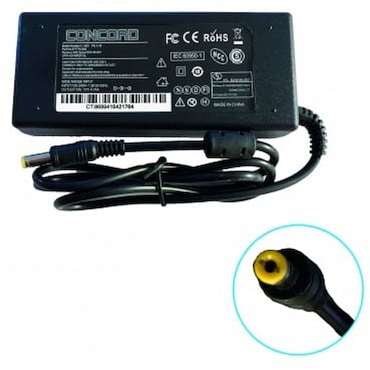 Notebook Adaptör Şarj Aleti (19V - 4.74A) Plug (5.5*1.7 mm) Concord C-1501