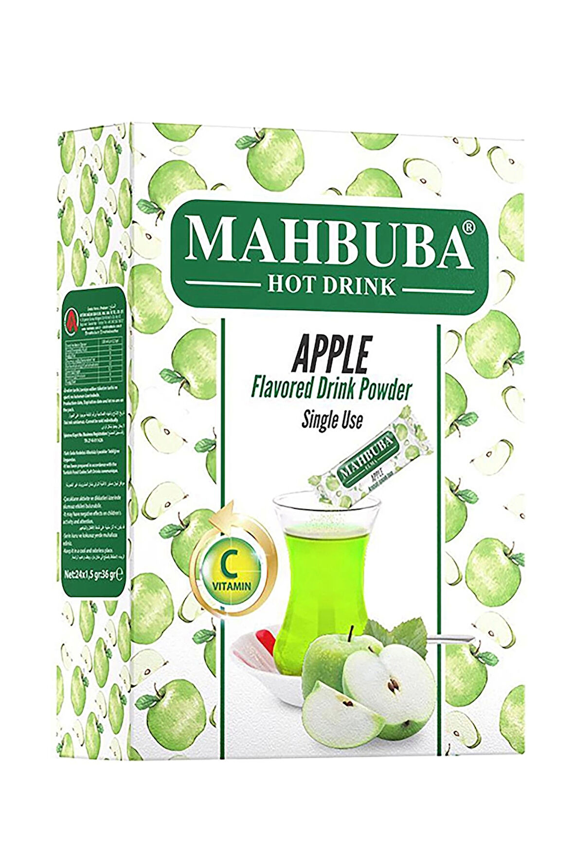 Mahbuba Tek İçimlik Elma Aromalı Oralet Çayı 24x1,5gr