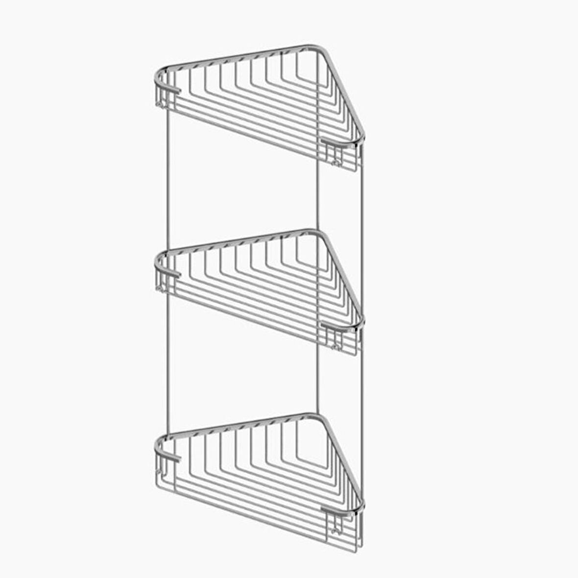 Starax 8859 Krom Süngerlik Üçlü Açık Köşe 22 Cm