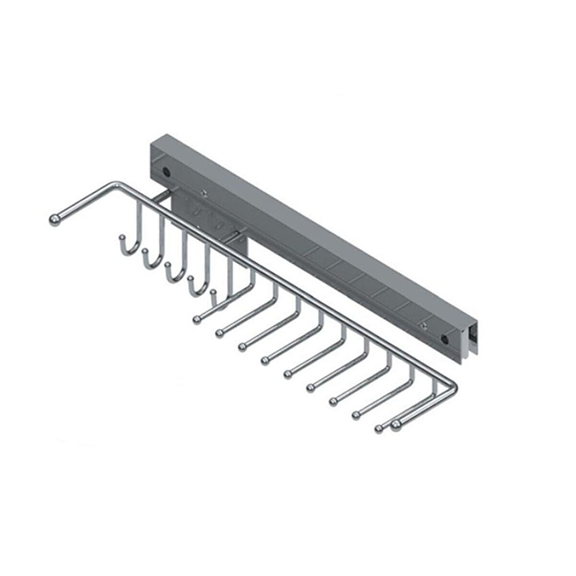 Starax 6057 Antrasit Kravatlık Ve Kemerlik Raylı Sağ