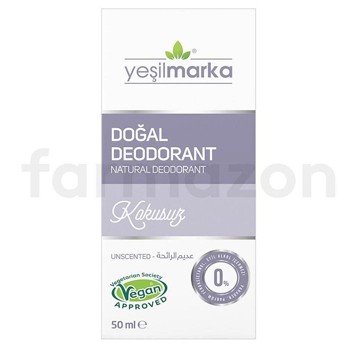 Yeşilmarka Doğal Deodorant Kokusuz 50 ml