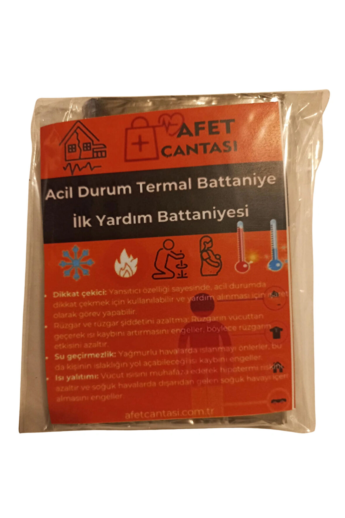 Acil Durum ilk Yardım Battaniyesi Deprem Survival Termal Battaniye