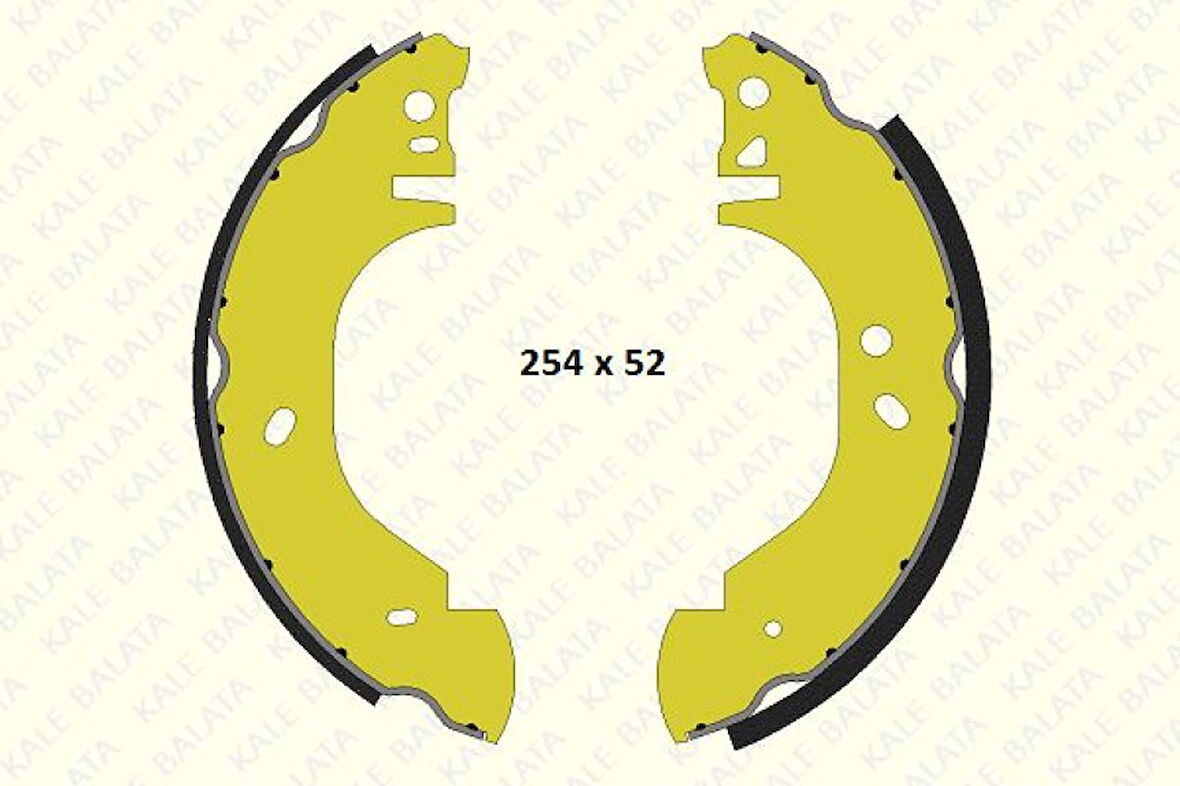 Ford Arka Fren Pabuclu Balata Transıt T12 2.5d 94>00 - Kale B 1220 0650 05 P Kf23