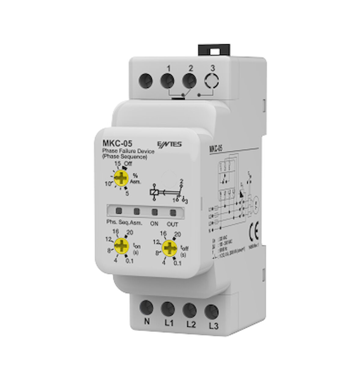 Entes M3977 MKC-05 %5-15 Motor Koruma Ray DIN2 (1 Enversör)