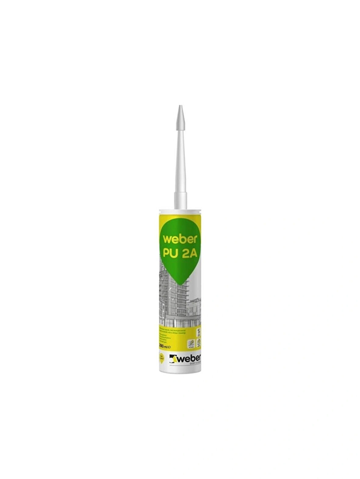 WEBER PU 2A SİYAH SİLİKON  280 ML 1 ADET 