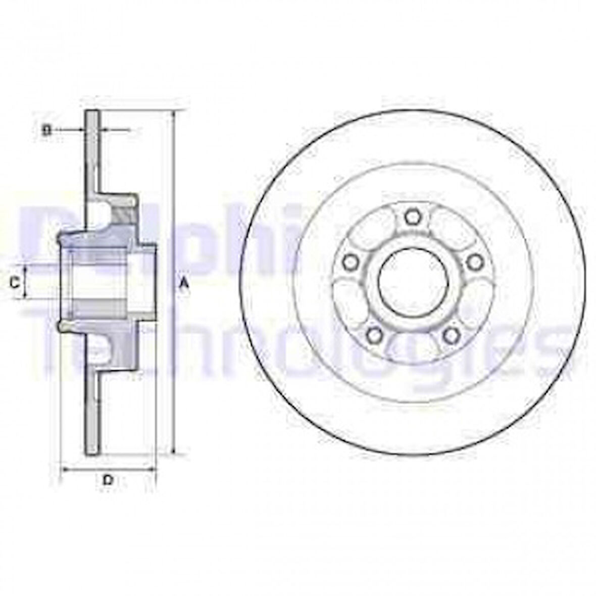 Renault Arka Fren Aynası (diski) Laguna III Latıtude 1,5dci / 1,6 / 2,0 (rulmanlı) / (300 / 11mm) - Delphi Bg9138rs