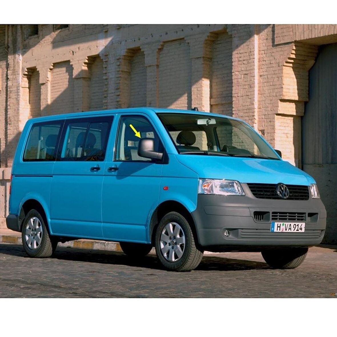 VW Transporter T5 2004-2010 Sağ Dikiz Aynası Camı Isıtmalı 7H1857522S