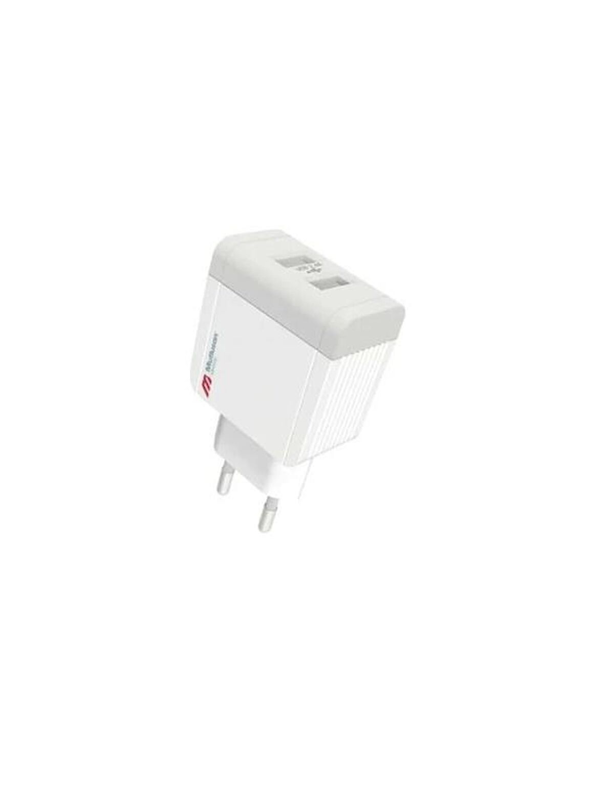 Mutlusan 2’li Usb 5v 2.4a Fiş Adaptör Beyaz 