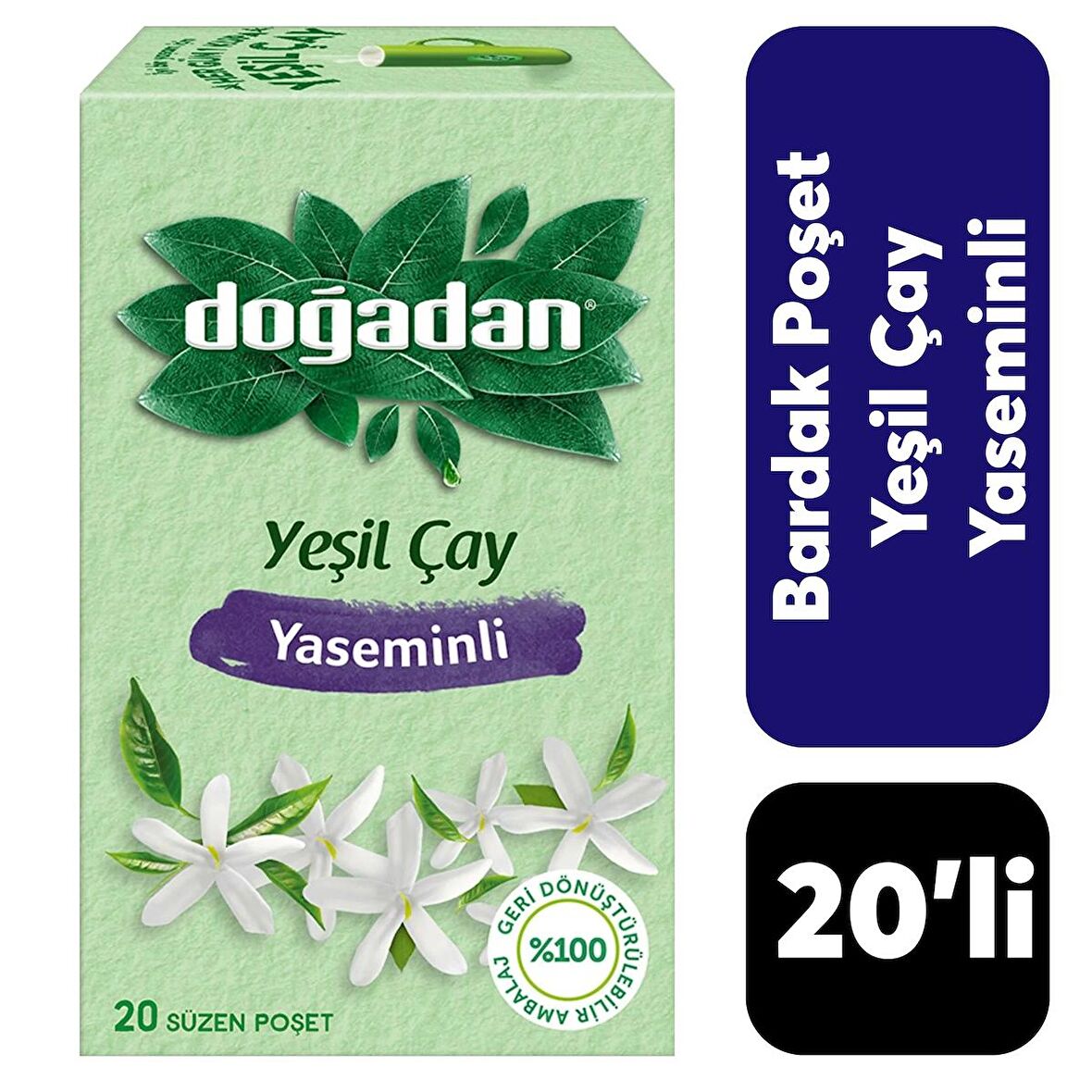 .Doğadan 20'li Yeşil Çay Yaseminli